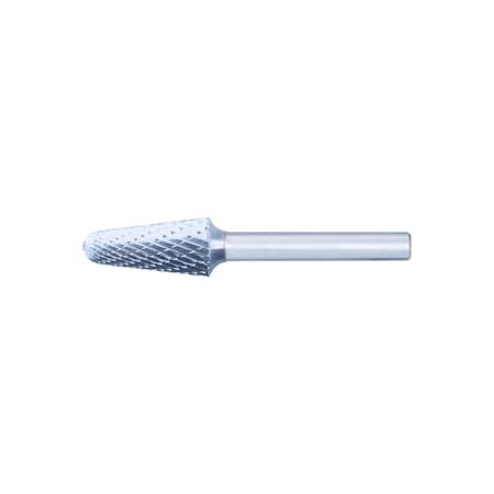 Pferd HICOAT Bur - 14 Degree Taper, DBL Cut - 1/2" x 1-1/8" x 1/4" Shank - SL-4, HC-NFE Coating 27462